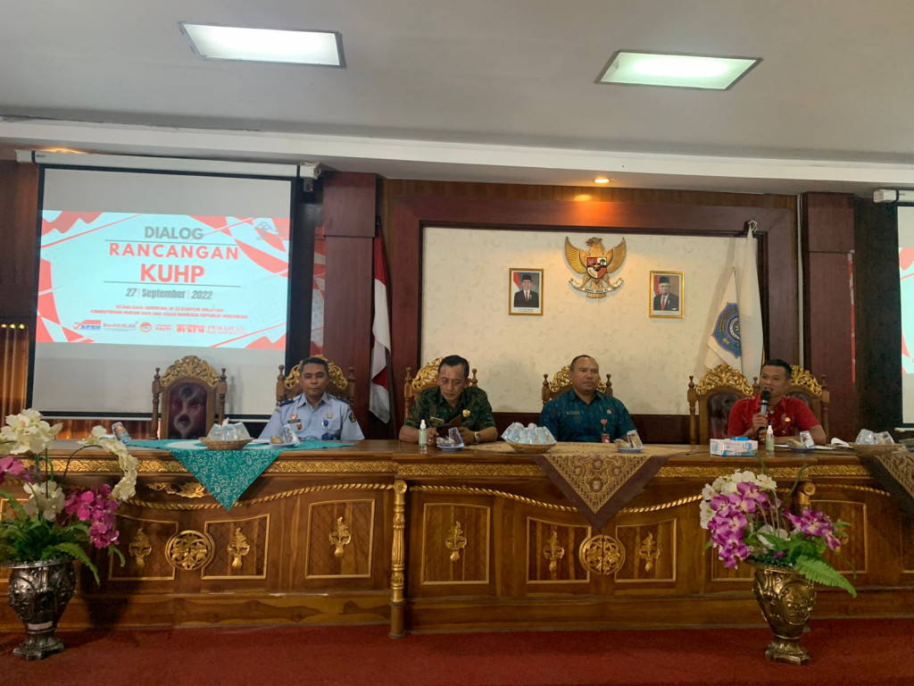 Sosialiasasi Serentak Dialog Rancangan KUHP, di 33 Kantor Wilayah Kementerian Hukum dan HAM RI